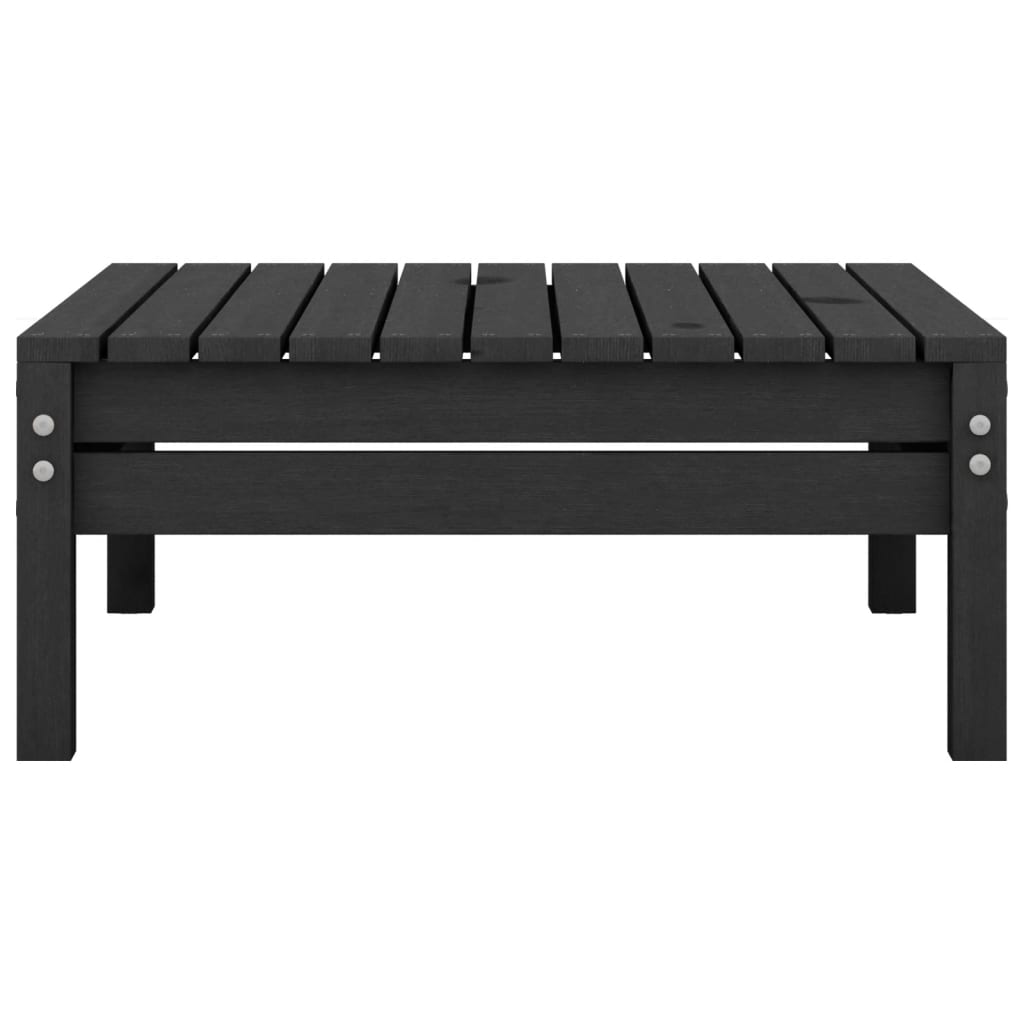 6-tlg. Garten-Lounge-Set Schwarz Massivholz Kiefer